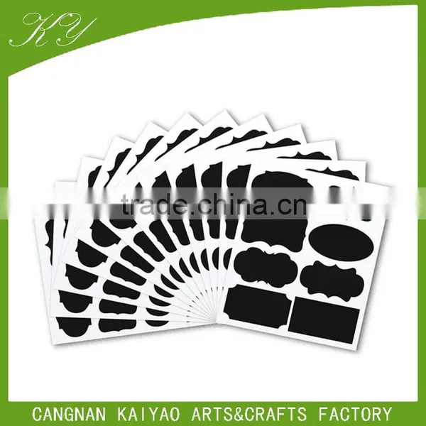 Wholesale Custom Removable Self Adhesive Plastic Glass Bottle Label Sticker Chalkboard Label Writable Vinly PP Decal Sticker photo-3