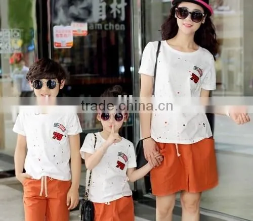 Wholesale Best Selling Orange Dress Boy Girl Mum Orange Dress photo-2