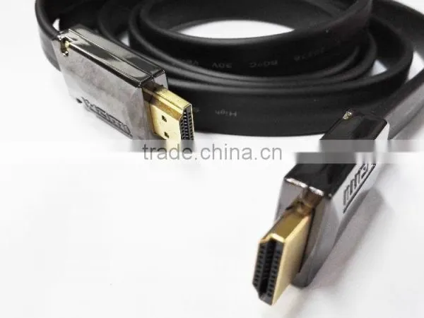 1.5M Black Metal Flat HDMI Cable 1.4v Male to Male photo-5