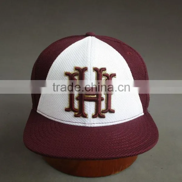 Customer Flat Brim 6- Panel Fitted Cap With 3D Embroidered Patch photo-2