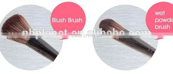 12PCS COSMETIC MAKEUP WOODEN HANDLE BRUSH SET photo-4