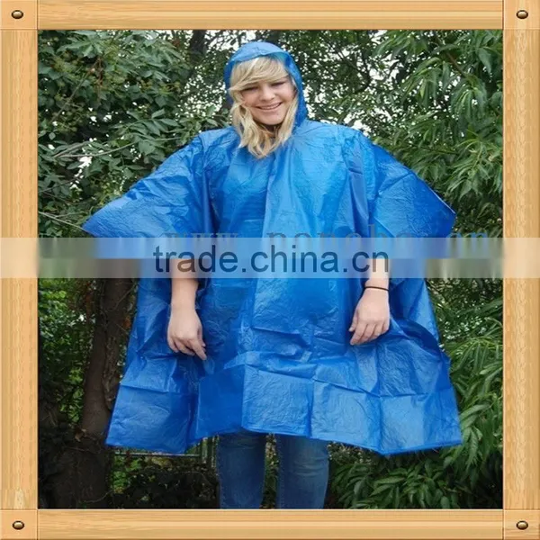 Adults Rain Poncho/pvc Hooded Rain Poncho photo-3