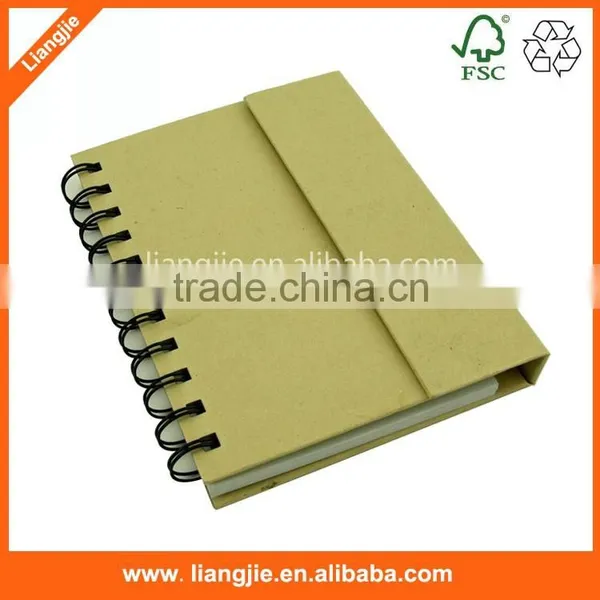 Kraft Cover Spiral Eco-friendly Notebook With Pen photo-4