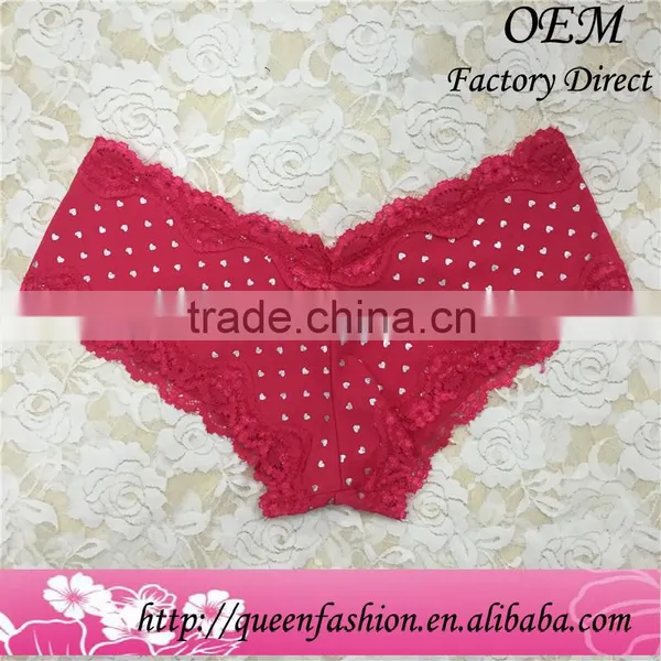Fresh V-type Style Red Women Thong Panties s m l With Good Lace