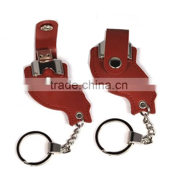 Elegant Factory Direct Selling Cheap 1gb Usb Flash Drive Brand Custom Leather Can be Printed Logo photo-4