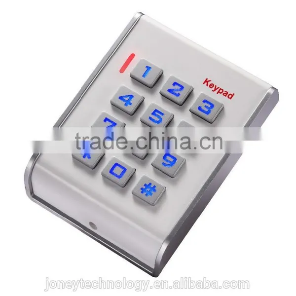 Black/White Single Door Access Control Keypad Device With Wiegand 26 Interface and Alarm Time is Adjustable photo-4