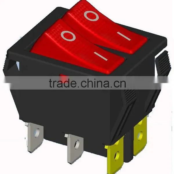 Blue Light DPDT Rocker Switch 20A 125V photo-2