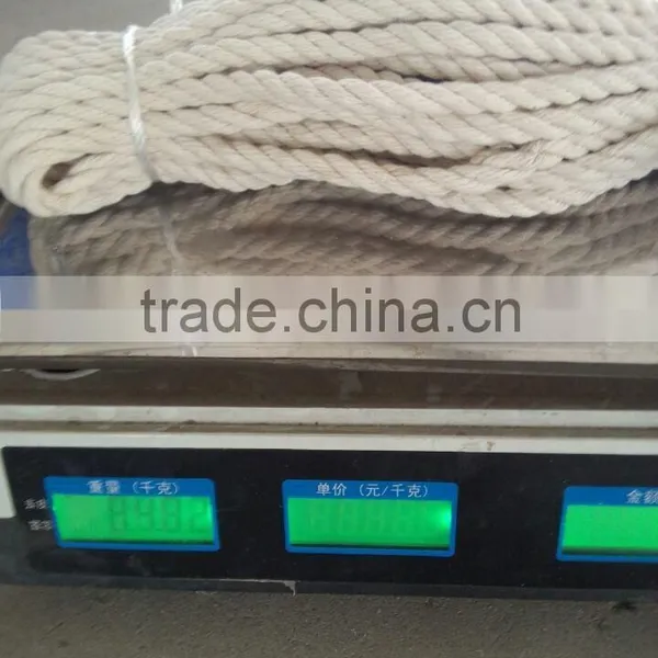 3mm Cotton Twisted Rope Nature Color Cotton Rope photo-3
