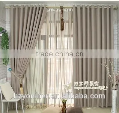 2015 Hot Sale Linen Like Curtain 011 Fabric and Designed Window Fabric; Made up Curatin in Hotel or Home