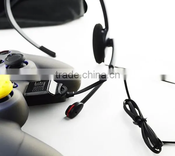 OEM Single-sided 3.5MM Wired Headset With Adjustable Boom Mic For PS4 photo-2