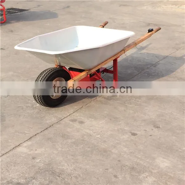 Pneumatic Wheel Wheel Type and Metal Tray Material Electric Power Barrow
