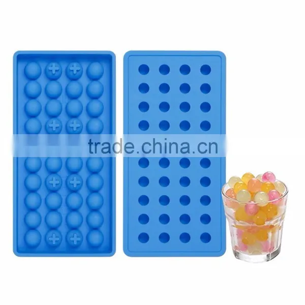 New Design Hot Selling Food Grade Flexible Silicone 40 Cavitys Ice Ball Mold photo-6