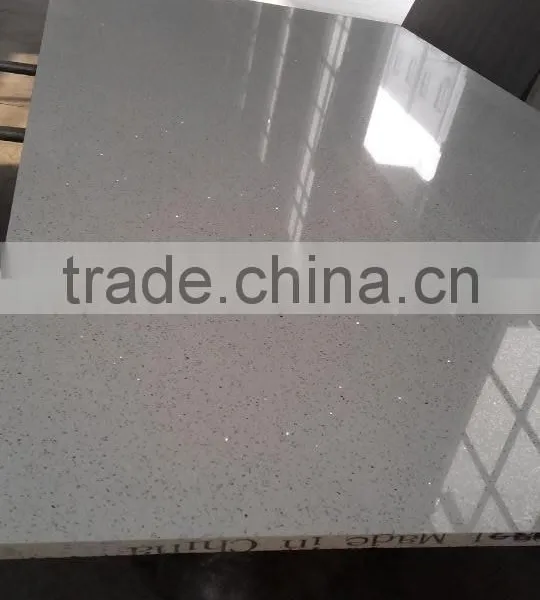 Supplier Cheaper Sparkle White Quartz Countertop photo-3