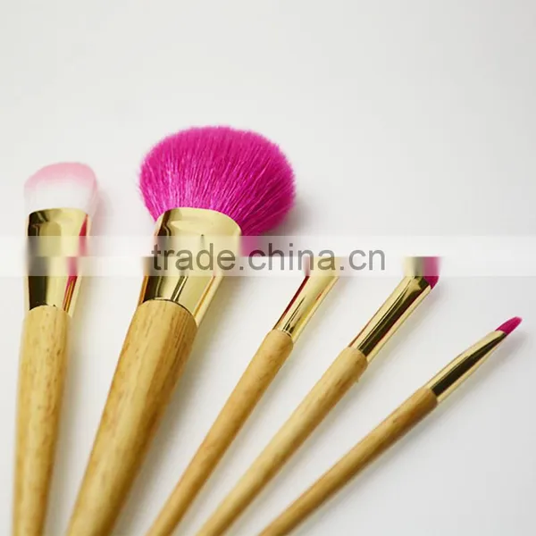 Rose Gold Handle Free Sample Cosmetics Makeup Goat Hair Makeup Brush photo-4