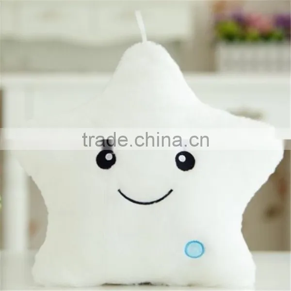 Christmas Decorative Home Sofa Party Decor Toys Gift Plush Colorful Star Shape LED Light Star Shape Pillow Cushion photo-2