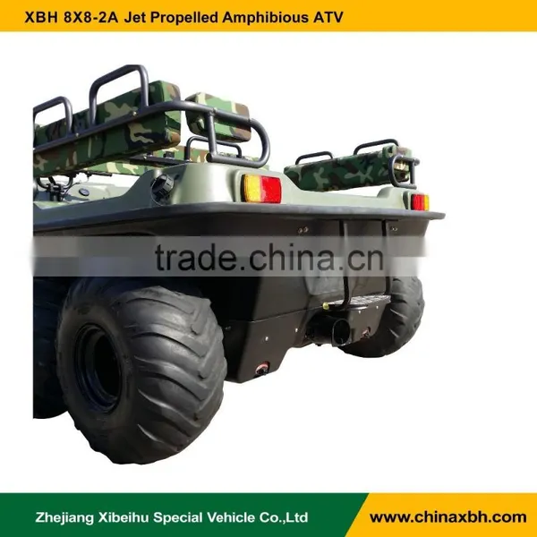 XBH 8X8-2A Jet Propelled Vehicle Floating Water Amphibious ATV Crossing River Car photo-4
