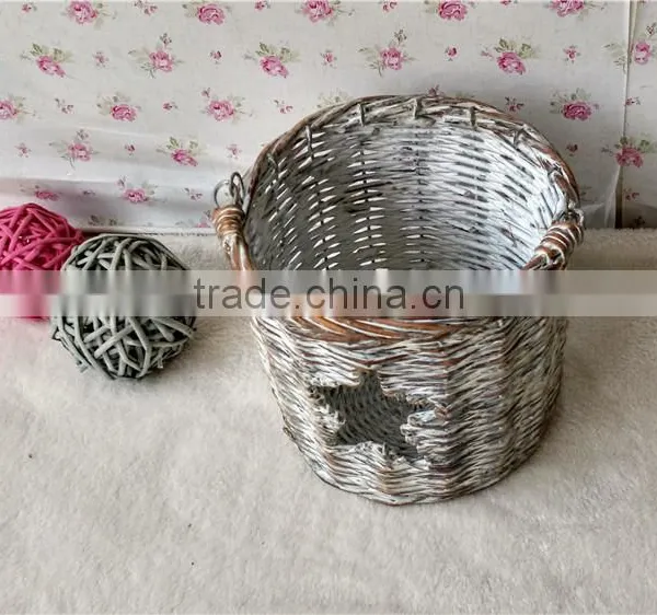 100%Handmade Plastic Lined Plant Basket Baskets for Potted Plants photo-6