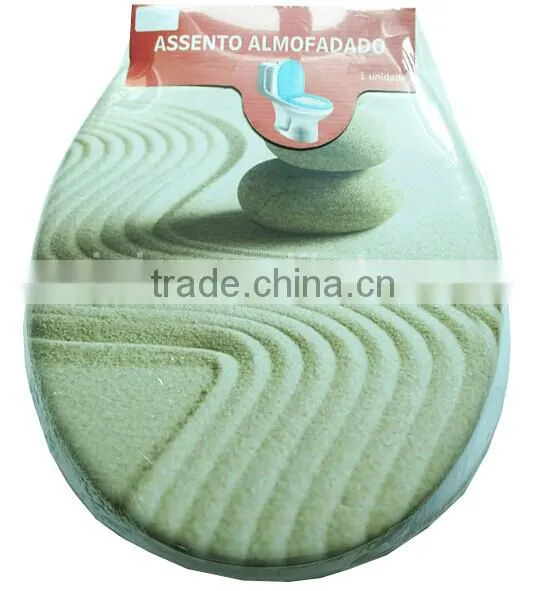 High Quality Print PVC SOFT Toilet Seat Cover, 17"/19" PVC Soft Toilet Seat, Printed Soft Seat of PVC photo-3