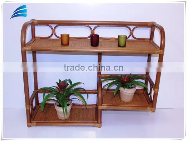 Rattan Wicker Wall Shelf ,Home Handmade Mounted Rack photo-2