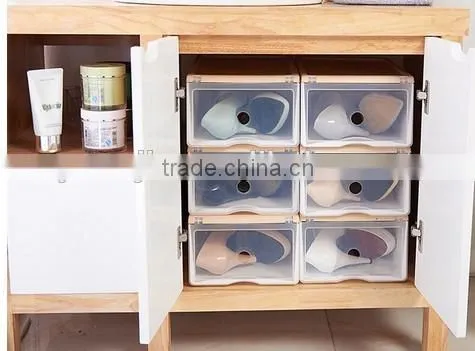 Wholesale Stock Small Order Plastic Transparent Shoes Storage Box photo-5