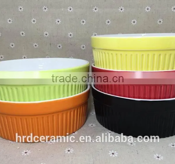 Stocked Colorful Round Shape Sala Bowl,ceramic Soup Bowl for Microwave Oven photo-2