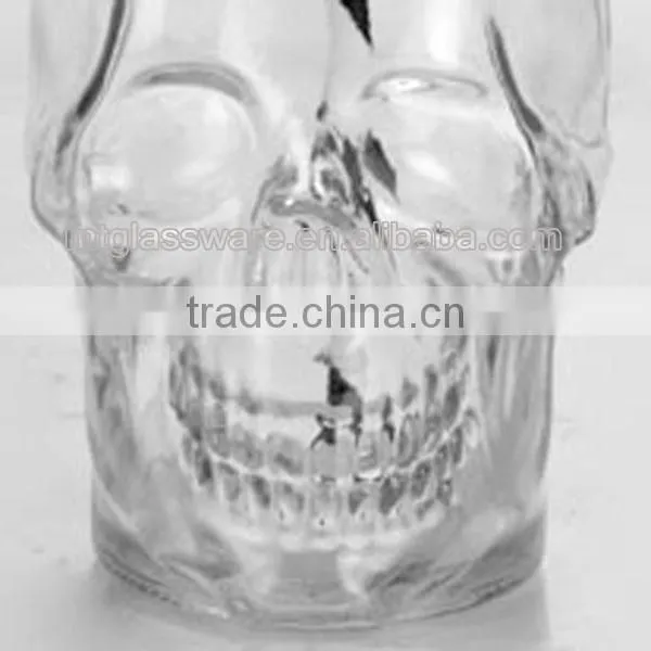 16oz Skull Shape ,juice Mug Glass Mason Jar With Lid photo-2