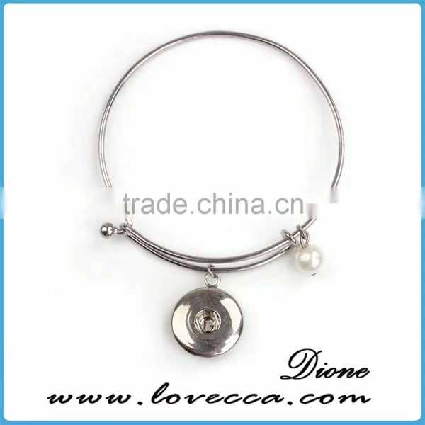 2016 New Designs Snap Jewelry Fashion Chain Design Snap Button Bracelet photo-5