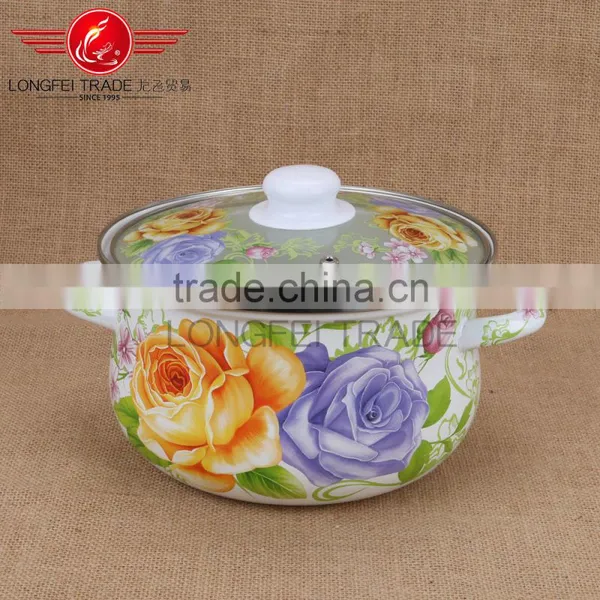 Quality First Kitchenware 3pcs New Enamel Lid Enamel Casserole Set Wholesale photo-2