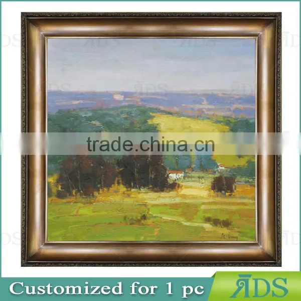Wall Decor Village Scenery Oil Painting On Canvas photo-2