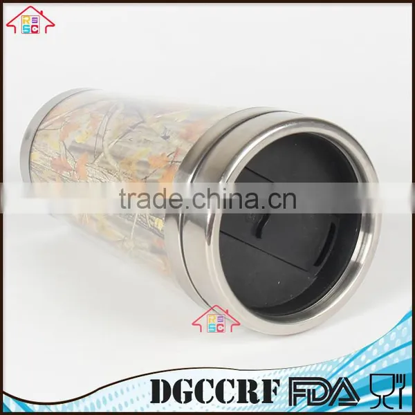 NBRSC Wholesale Promotional 16oz Paper Insert Stainless Steel Tumbler,16oz Plastic Tumbler With Stainless Steel Liner Mug photo-2