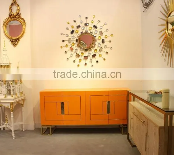 Stainless Steel Framed Wall Decorative Mirror In Hospitality Project photo-2