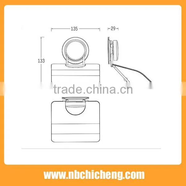 Bathroom Tissue Roll Suction/Holder Toilet Tissue Paper Roll Holder Hanger With Cover Waterproof Toilet Paper photo-2
