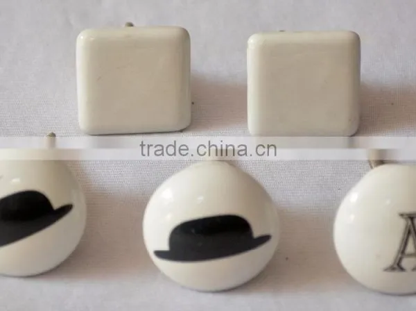 Latest Mix Pattern Hand Painted Ceramic Door Knobs photo-2