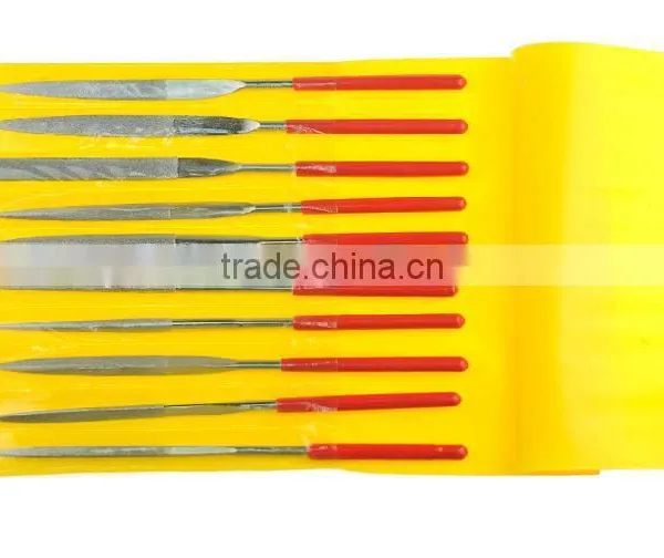 High Carbon Steel Hardness Smooth Cut Steel Flat Shape File or Diamond File Set