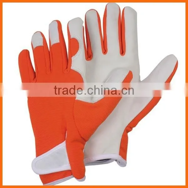 Women Slim-fit Work Glove/Ladies Leather Garden Glove photo-3