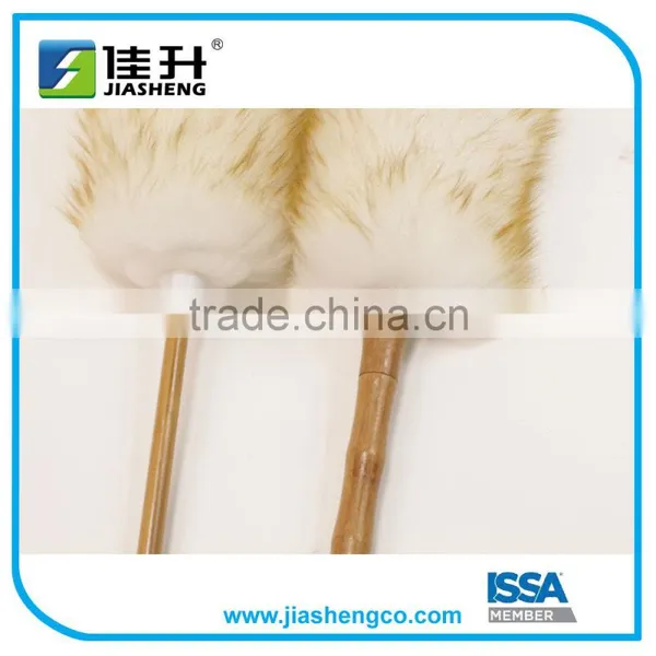 Banboo Wooden Handle Lambswool Wool Duster With Plastic Handle photo-4