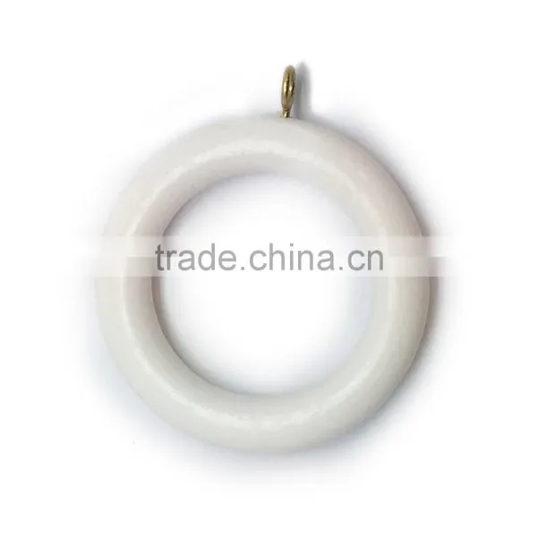 Great White Wooden Timber Curtain Rod Ring For Curtain Rod 35mm photo-3