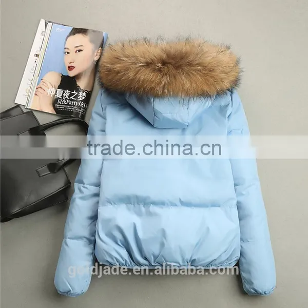 Latest Fashion Winter Short Down Jackets Woman Down Jacket Parka Winter 2016 photo-6