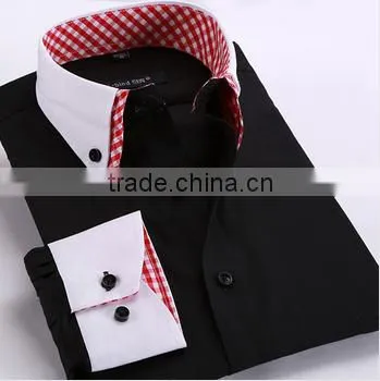 Made in China Man Shirts Wholesale Men's Dress Long Sleeve Shirt photo-3