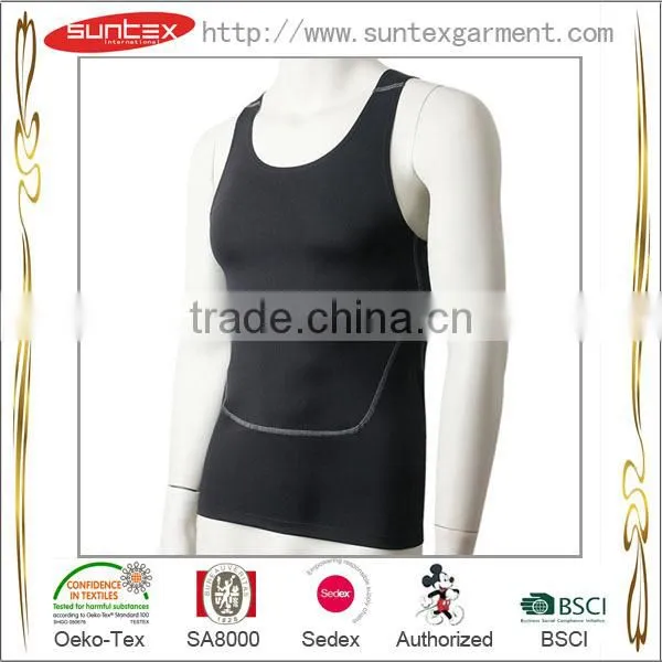 Suntex Women Hot Sale Fitness Gym Wear Men Tank Vest Sports Tank Top photo-3