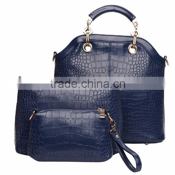 DY0059Z Fashional and Good Quality Ladies pu Bag Set 3pcs Bag Set photo-2