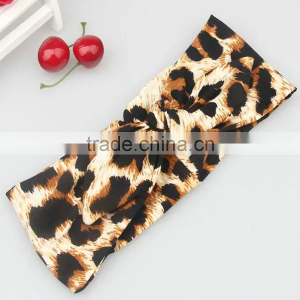 Fashion Zebra And Leopard Cotton Elastic Headband,Bow Knot Headband photo-4