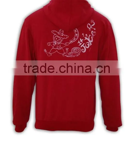 High Quality Promotional Men's Hoodies CVC/TC Fleece Plain Hoodie photo-4