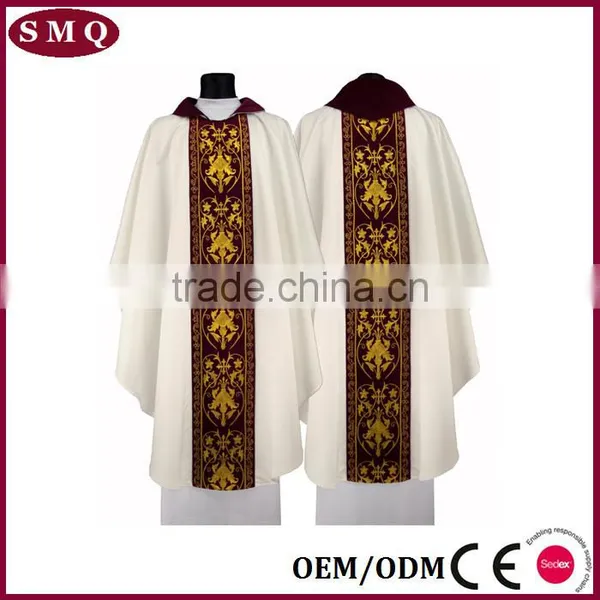 NEW GOLD BROCADE COPE VESTMENT CHASUBLE Forfather photo-4