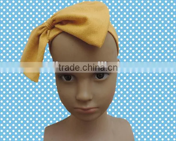 Baby Girls Cute Hair Bands Boutique Children Pure Cotton Headbands With Big Bowknot Wholesale Cheap Hair Bow Children Hairbands photo-3
