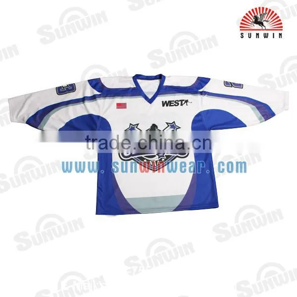 100%polyester Custom Sublimation Hockey Jerseys photo-5