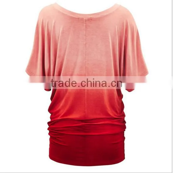 Autumn Europe and the United States Foreign Trade Easy Leakage Shoulder Lady T-shirt With Short Sleeves photo-2