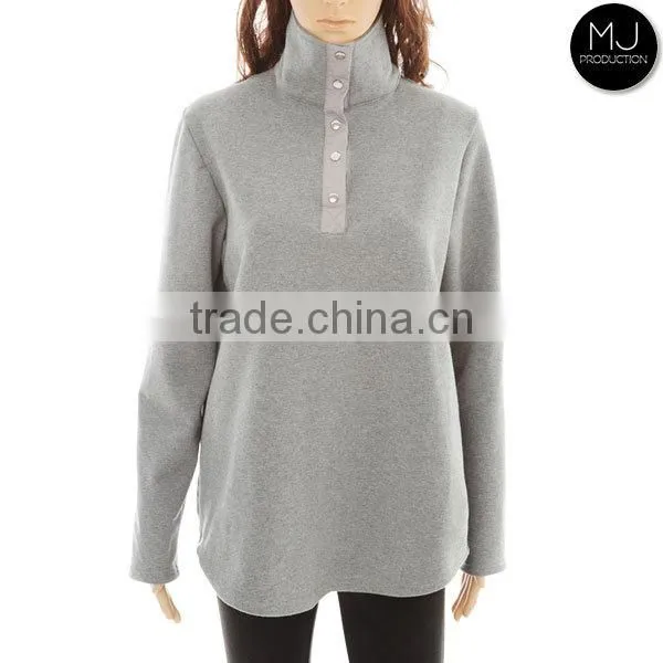 Factory Heather Fabric Winter Pullover Women Clothing photo-3