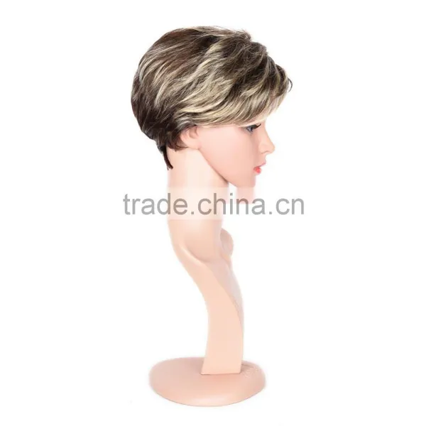 Large Stocks! High Quality Synthetic Cosplay Wig, Short Dark Brown Cosplay Hair Wig,cute Cosplay Wig photo-3