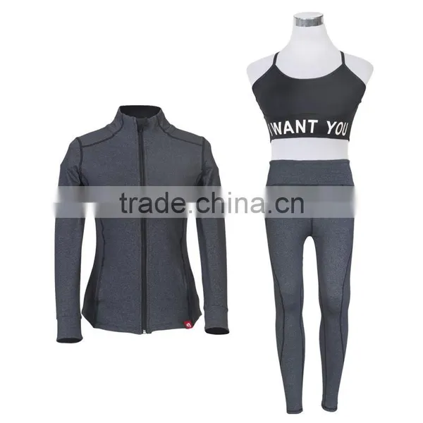 Yoga Exercise Wear for Ladies Printing Logos Custom Plus Size photo-5